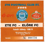 belépőjegy: ZTE FC - Békéscsaba 1912 Előre SE