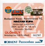 belépőjegy: Vasas SC - Ferencvárosi TC (MK)