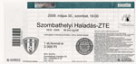 belépőjegy: Szombathelyi Haladás - ZTE FC