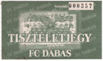 belépőjegy: FC Dabas - BKV Előre