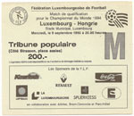 Luxemburg - Magyarország, 1992.09.09