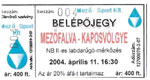 Mezőfalvi MSE – Kaposvölgye VSC Nagyberki (NBII), 2004.04.11
