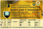 Skócia - Magyarország, 2004.08.18