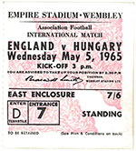 Anglia - Magyarország 1:0, 1965.05.05
