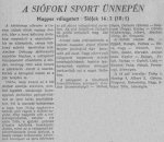 Siófoki MÁV Olajbányász - Magyarország, 1961.05.31