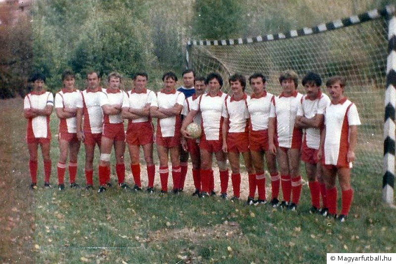 A Nagybarca csapata a '80-as években