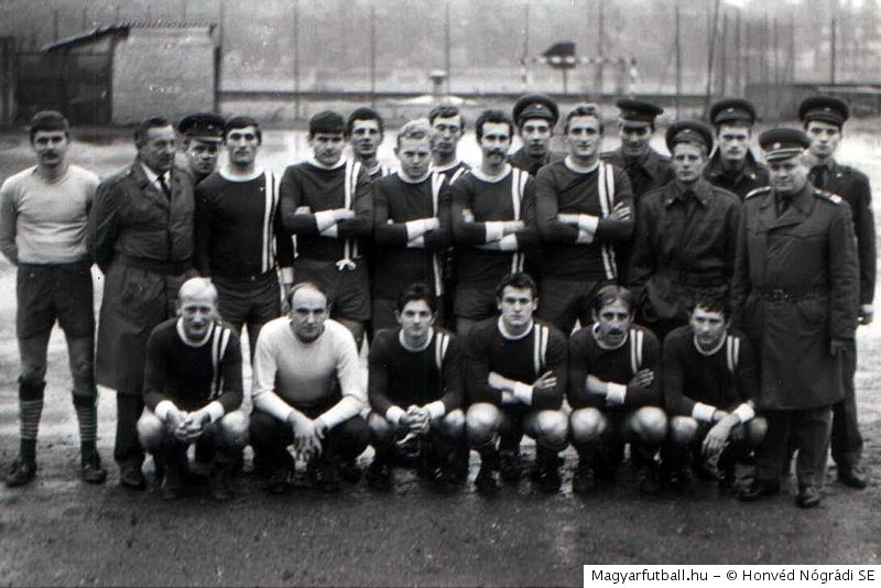 A Honvéd Nógrádi SE csapata az 1975/1976-os szezonban