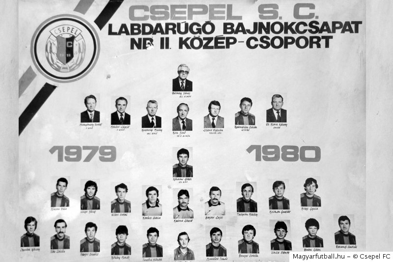 A Csepel SC csapata az 1979/1980-as szezonban