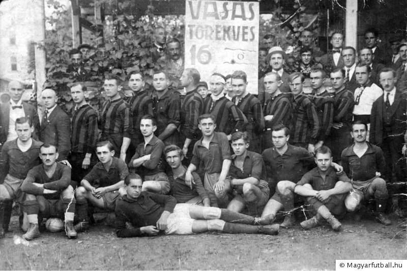 A Vasas csapata az 1921-es Kassai Törekvés elleni mérkőzésen