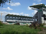 Az épülő ETO park a Győr - Kispest mérkőzés előtt. (2008)