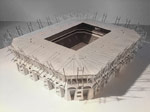 2008-as EB pályázatra készült debreceni stadion makettje (2002)