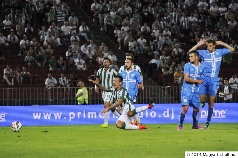 BUDAPEST, HUNGARY - JULY 24, 2014: Head Coach Of FTC, Thomas Doll During Ferencvarosi  TC Vs. HNK Rijeka UEFA EL Football Match At Puskas Stadium On July 24, 2014  In Budapest, Hungary.