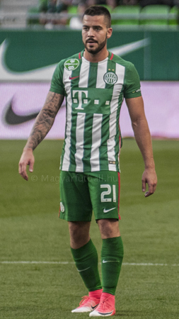 BUDAPEST, HUNGARY - MAY 27: (r-l) Endre Botka of Ferencvarosi TC