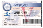 belépőjegy: Újpest FC - FTC