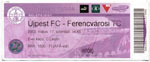 belépőjegy: Újpest FC - FTC