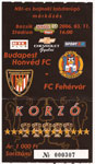 belépőjegy: Budapest Honvéd FC - FC Fehérvár