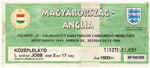 belépőjegy: Magyarország - Anglia