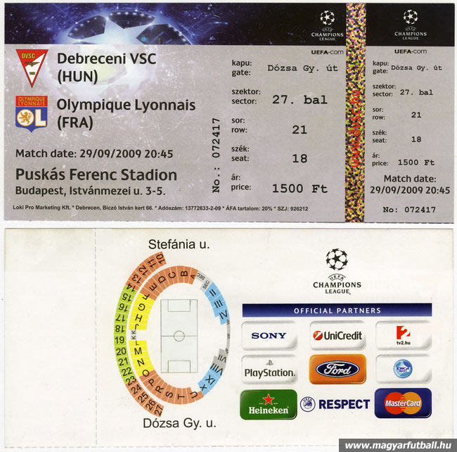 Debreceni VSC-DLA U19 vs Ferencváros TC U19 live score, H2H and lineups