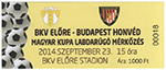 belépőjegy: BKV Előre SC - Budapest Honvéd FC 1:3