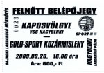 belépőjegy: Gold-Sport-Kozármisleny SE - Kaposvölgye VSC Nagyberki (NBII)