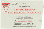 belépőjegy: DVSC-Epona - Hradec Kralove