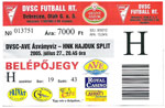 belépőjegy: Debrecen - Hajduk Split