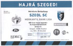 belépőjegy: SZEOL SC - Zalaegerszegi TE FC 0-1 (NB II)