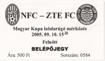 belépőjegy: Nagyatádi FC - ZTE FC (MK)