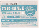 belépőjegy: ZTE FC - Csepel SC