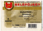 belépőjegy: Dunaferr - Rosenborg