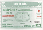 belépőjegy: Győri ETO FC - Zalahús ZTE FC