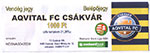 belépőjegy: Aqvital FC Csákvár - Zalaegerszegi TE FC 2-2, NBII
