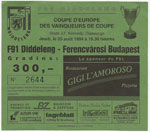 belépőjegy: F91 Diddeleng - Ferencvárosi TC