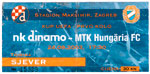 belépőjegy: NK Dinamo Zagreb - MTK Hungária