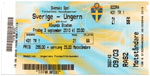 belépőjegy: Svédország - Magyarország (EB2012 sel.)