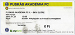 belépőjegy: Puskás Akadémia FC II - BKV Előre 2-2