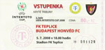 belépőjegy: Budapest Honvéd - FK Teplice