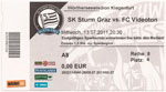 belépőjegy: SK Sturm Graz - Videoton FC