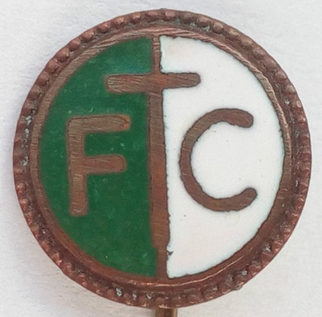 Antique Ferencvarosi TC Budapest Torna Club Bajnok FTC Football Crest Pin  Badge