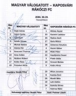 Magyarország - Kaposvári Rákóczi FC 2006