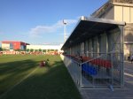 Az új pálya a stadion átadójakor