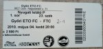 Győri ETO FC - Ferencvárosi TC, 2010.05.04