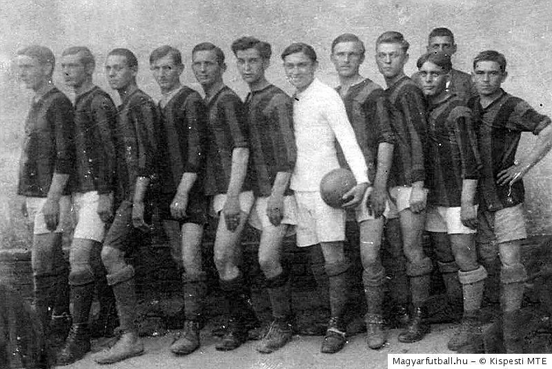 A Kispesti MTE csapata 1919-ben