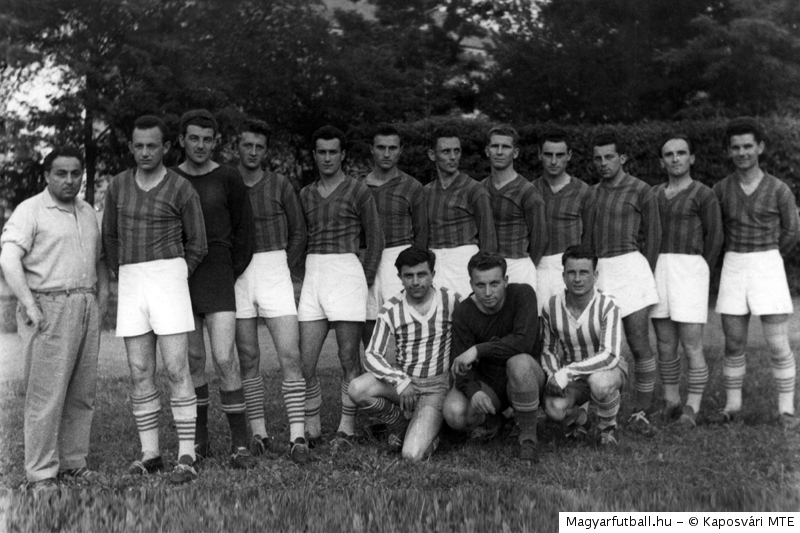 A Kaposvári MTE csapata az 1958/1959-es szezon körül