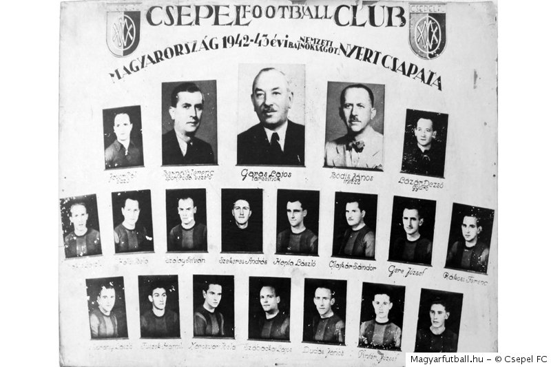 A Csepel FC csapata az 1942/1943-as szezonban