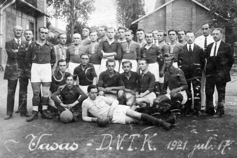 A Vasas csapata 1921-ben Diósgyőr ellen