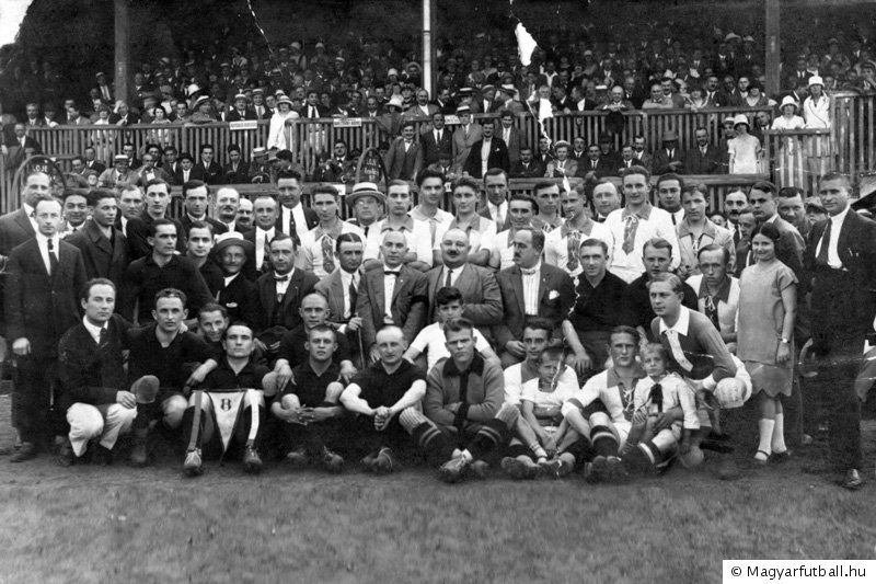 A Vasas csapata 1925-ben egy temesvári csapat ellen