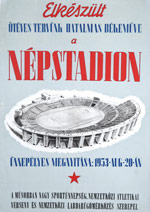 A megnyitóünnepség plakátja (1953)
