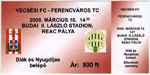 Vecsés - Ferencváros, 2008.03.16
