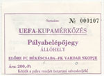 Békéscsabai Előre FC - FK Vardar Skopje, 1994.08.23